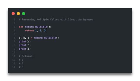 python return two values